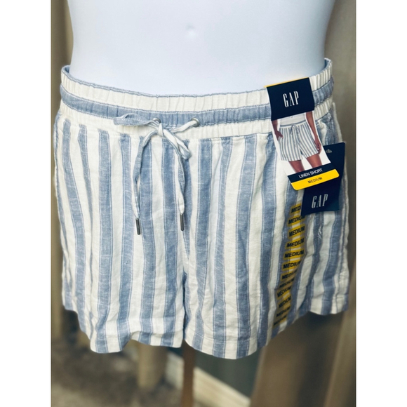 Women's Gap Shorts, Linen, M, Blue - Picture 1 of 9